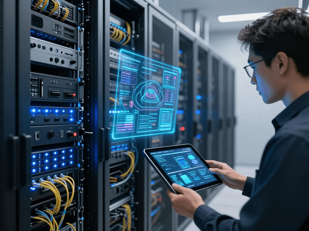 IPTV panel management in a modern data centre with advanced streaming technology.