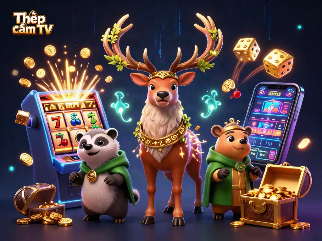 Experience Thập cẩm TV's thrilling gambling adventures with exciting games and vibrant 3D illustrations.