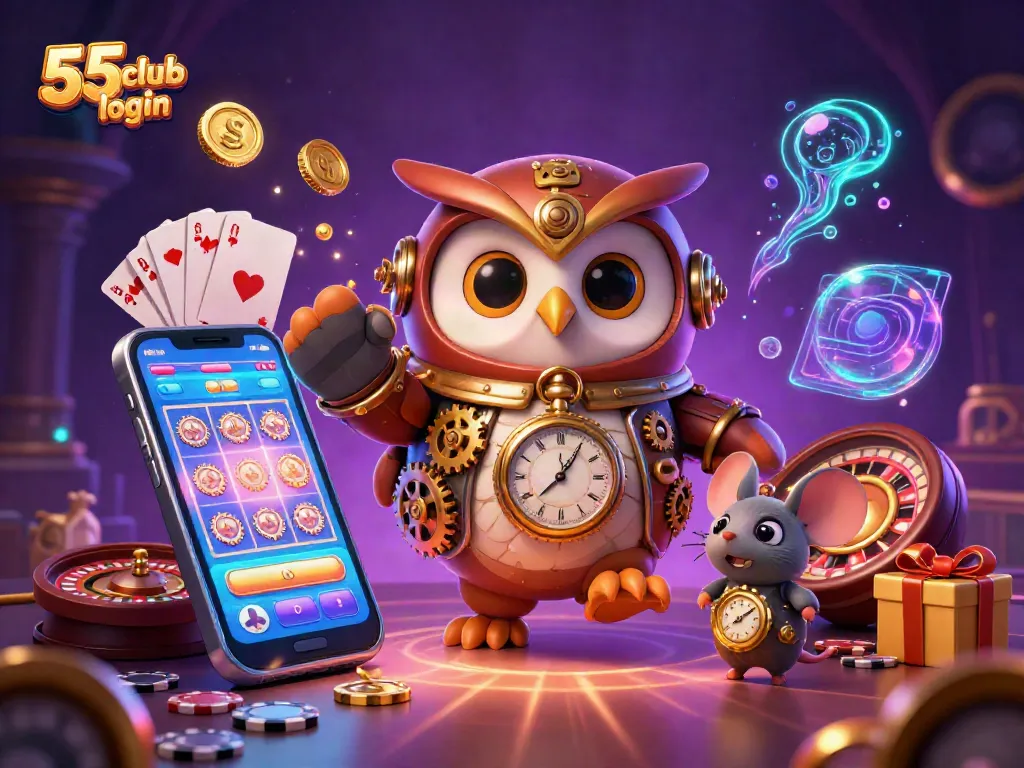 Engage with the 55 club login to explore an exciting steampunk-themed casino world.