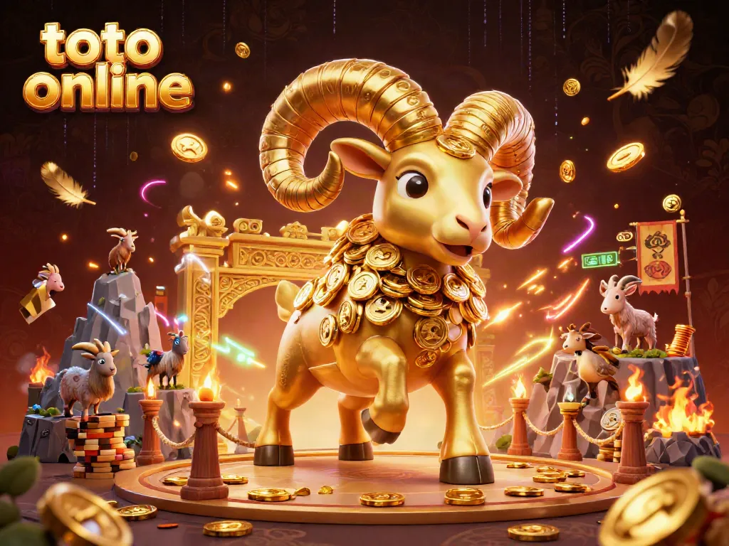 Action-packed scene displaying the excitement of toto online gambling with stylized characters and elements.