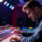 Enhance your tracks with expert online mastering services in a vibrant studio setting.
