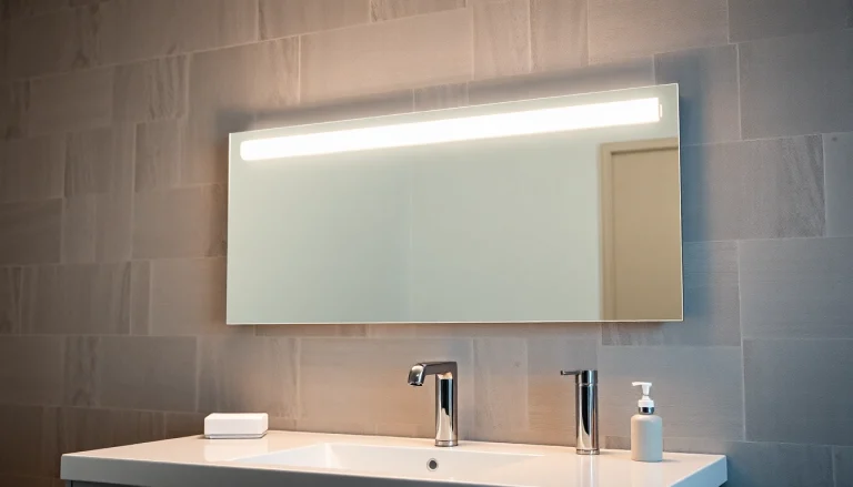 Enhance your led mirror bathroom experience with a stylish, illuminated mirror design.