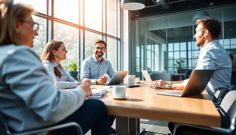 Register Florida LLC with professionals discussing business formation in a bright office setting.
