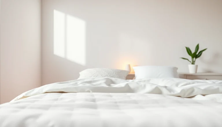 Relaxing twin xl bed with plush bedding and decor in a minimalistic setting.