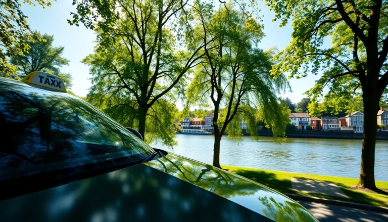 Taxi service in Thames Ditton by the river, enhancing local transport options.