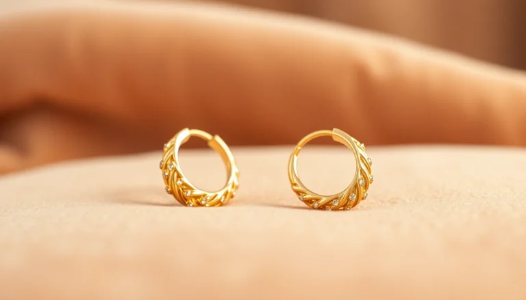 Showcase stunning gold cartilage earrings UK highlighting intricate details and craftsmanship.