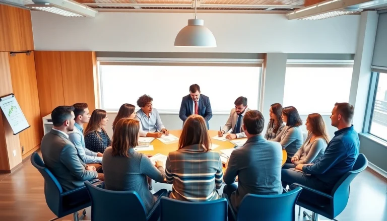 Illustration of reasonable adjustments at work (UK), featuring diverse employees collaborating.