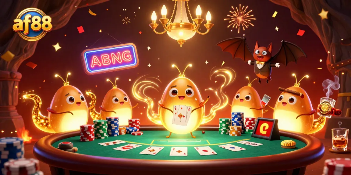 Experience thrilling poker excitement with af88's vibrant glowworm casino scene