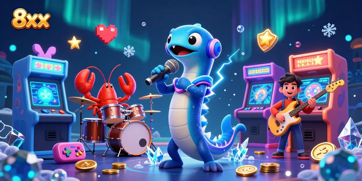 Experience thrilling games with 8xx at the underwater casino, featuring dazzling characters and vibrant scenes.